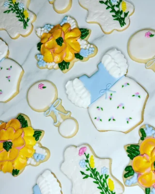 Baby Shower Cookies Floral Baby Outfit