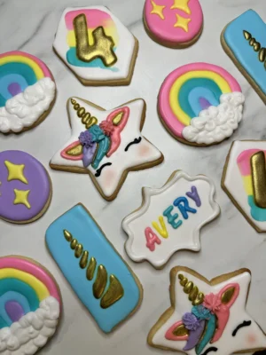 Birthday Unicorn Cookies