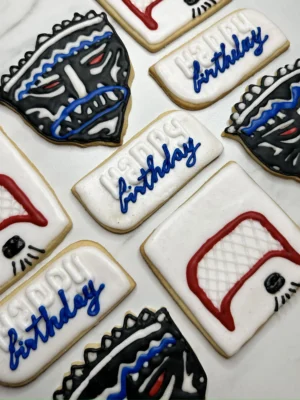 Hockey Birthday Cookies