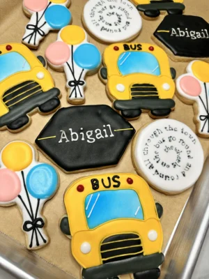 Back to School Cookies Bus Balloons