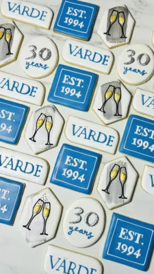 Varde company 30 year anniversary cookies