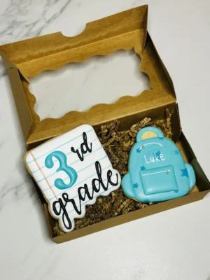 Back to school sugar cookie box