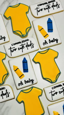 Baby shower cookies for a Walmart employee baby shower