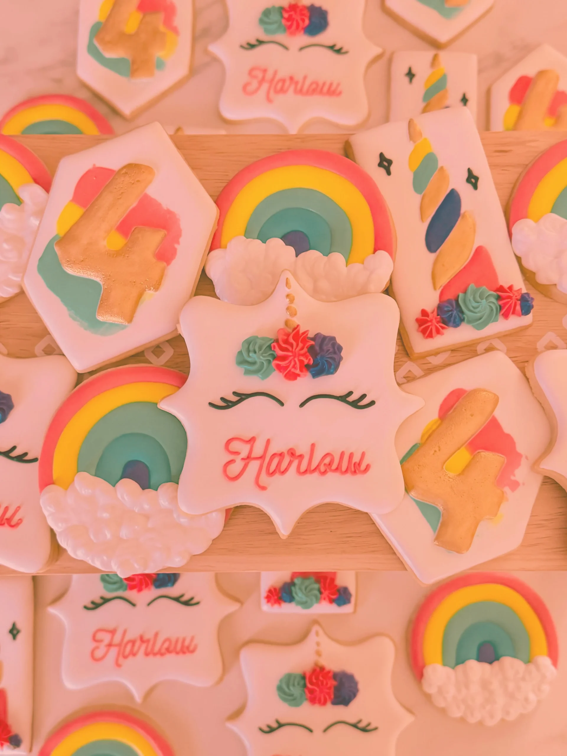 Enchanting Unicorn Birthday Cookies Hero Image